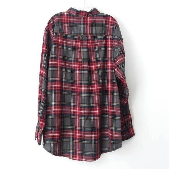 Wolverine Button Down Shirt 100% Cotton Red Long Sleeve Stripe Shirt XL - Picture 2 of 9